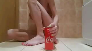 вставка через узкий анал бутылкой суперширокая